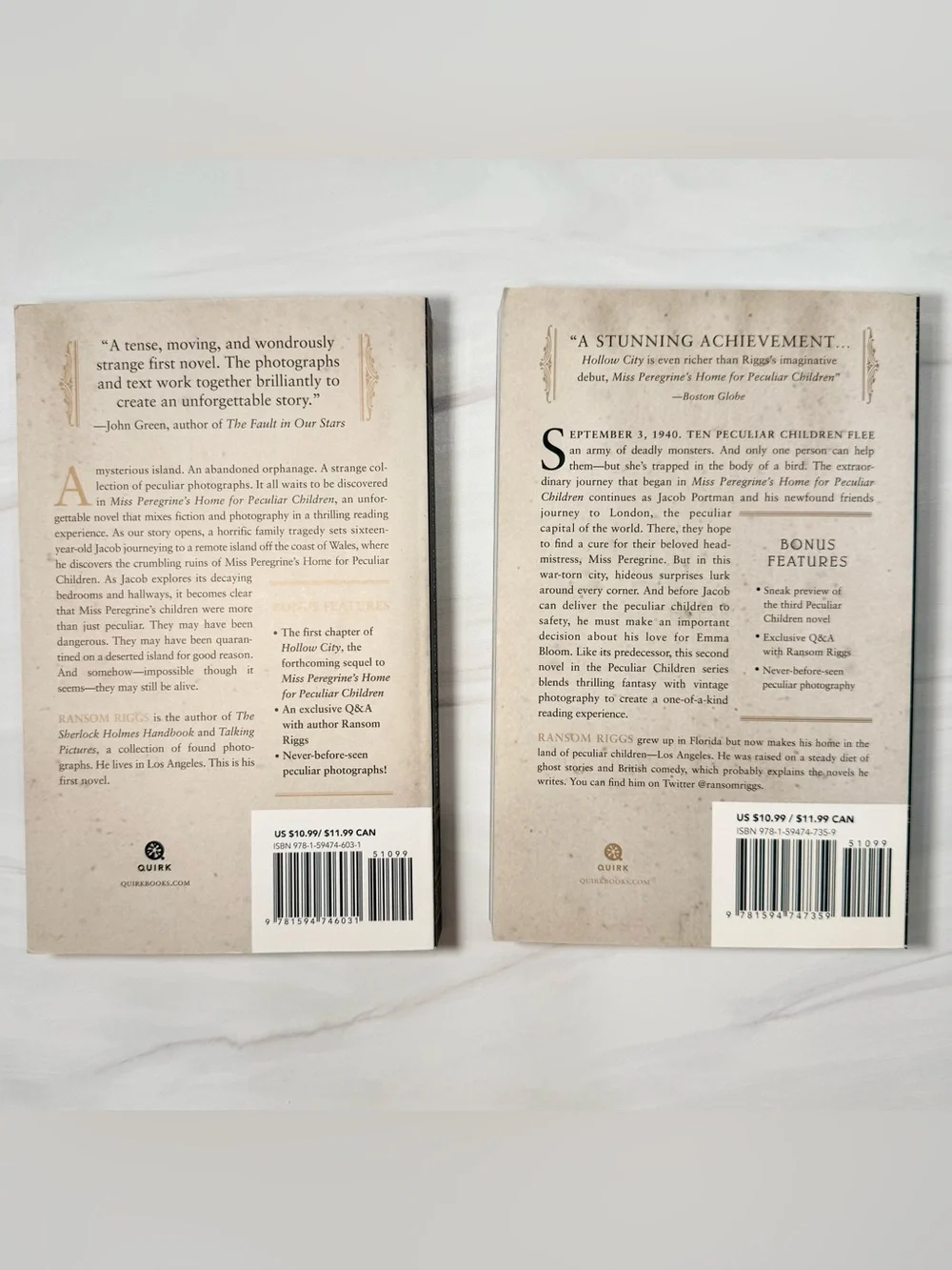 ⭐️NEW⭐️ Miss Peregrine’s Home for Peculiar Children - Set of 2